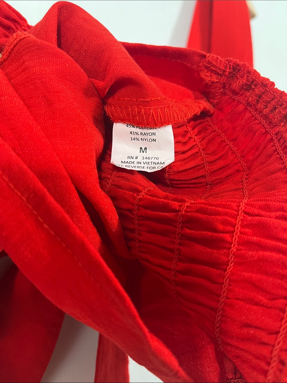 Sienna Sky Red Tie-Front Crop Top - Picture 8 of 8